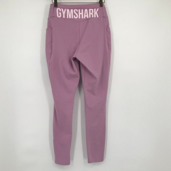 gymshark legging yoga pants women's pink size medium pockets v waistband - Picture 2 of 4